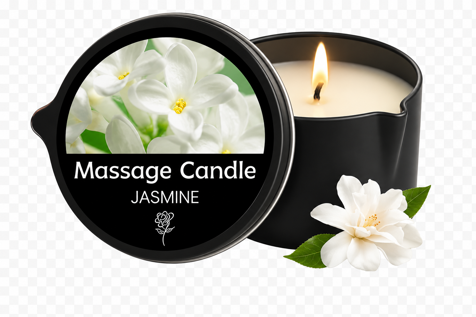 Massage Candle -Essential Oil- Six different scents , 1oz/2oz Melts into Warm Massage Oil - Sensual Massage Candle, Pour Spout
