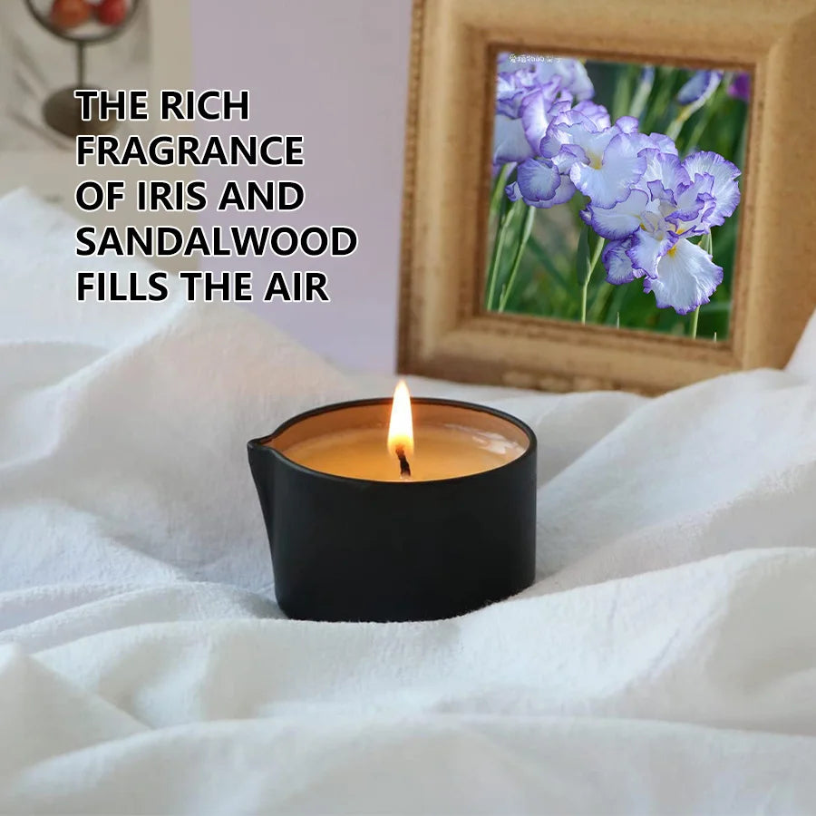 Massage Candle -Essential Oil- Six different scents , 1oz/2oz Melts into Warm Massage Oil - Sensual Massage Candle, Pour Spout